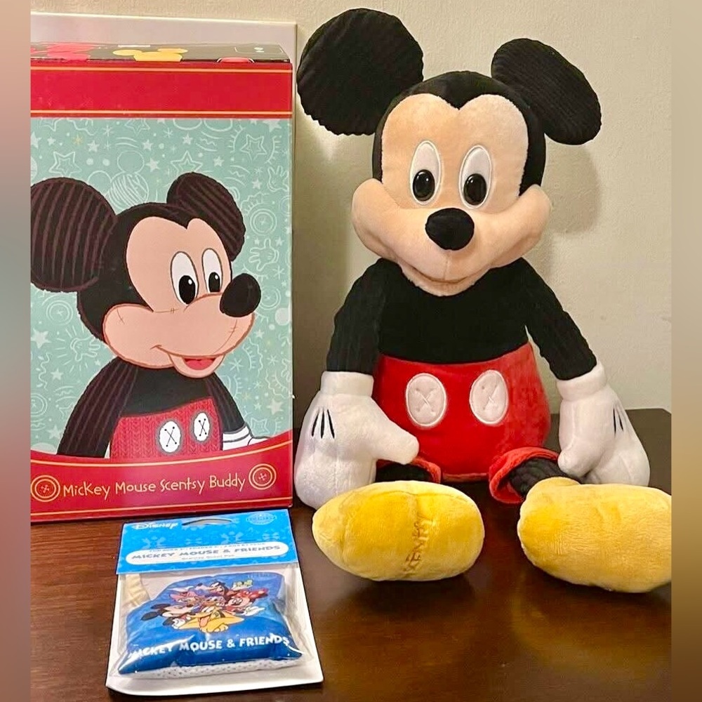 Scentsy Disney Mickey Mouse Buddy Doll plush with Scent Pak